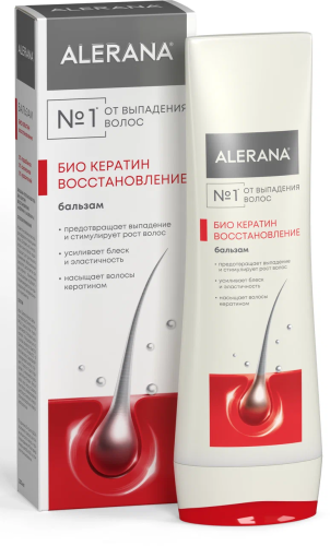 ALERANA бальзам-ополасвкиватель д/волос био кератин 200мл